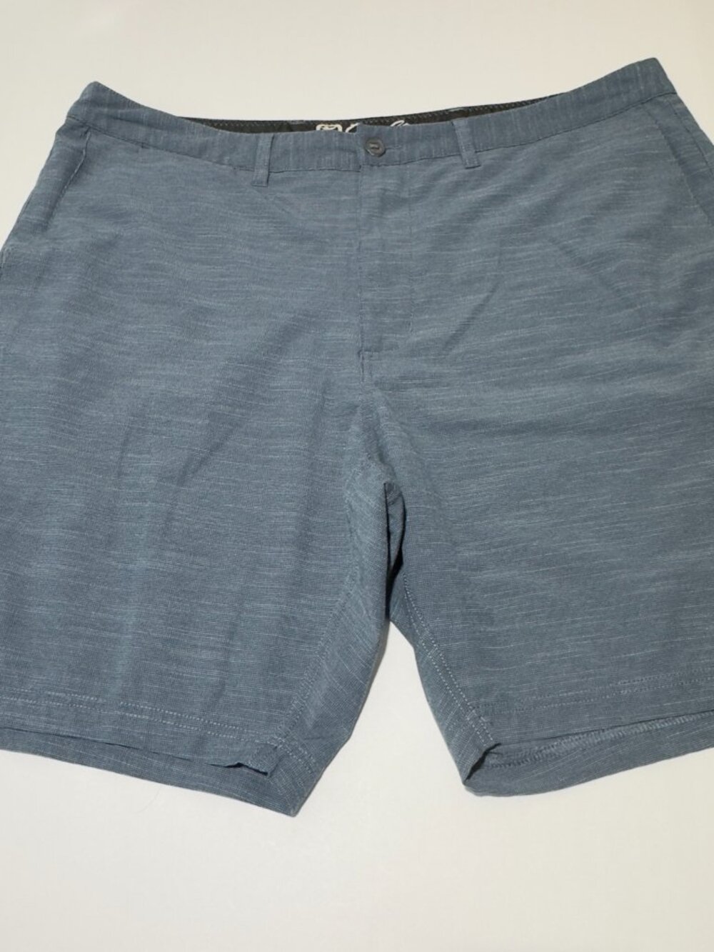 Quiet Storm Surf The Hybrid Shorts Mens Size 40 Blue Performance 8" Land and Sea